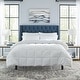 preview thumbnail 1 of 5, Pointehaven Luxury sized 240TC Down Alternative Hypoallergenic Cotton Percale Breathable Comforter White - King