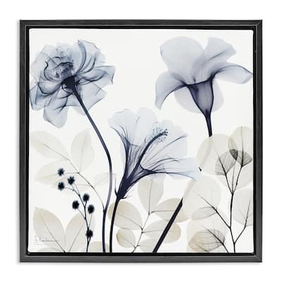 Stupell Sophisticated Minimal Flowers Framed Floater Canvas Wall Art Design By Albert Koetsier