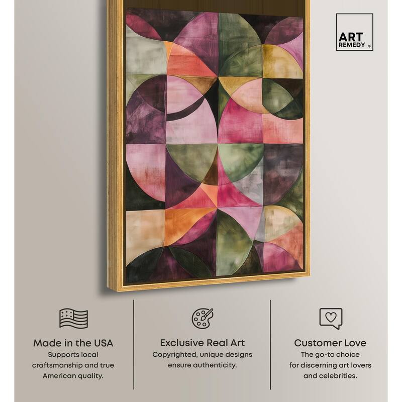 Tessellated Arcs Canvas by Art Remedy