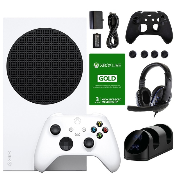 Xbox Series S All-Digital Console w/ Accessories & 3 Month Live Voucher - White