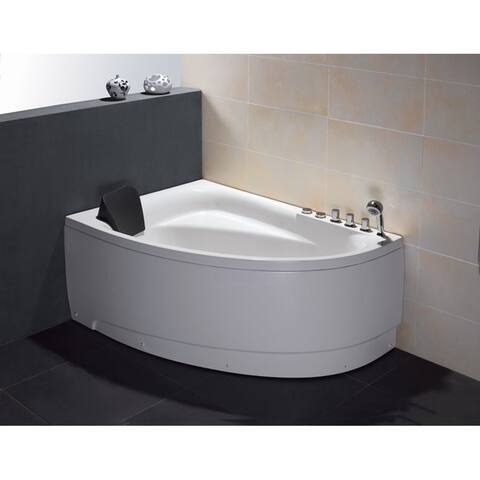 EAGO AM161-R White Acrylic 5-foot Whirlpool Bath Tub