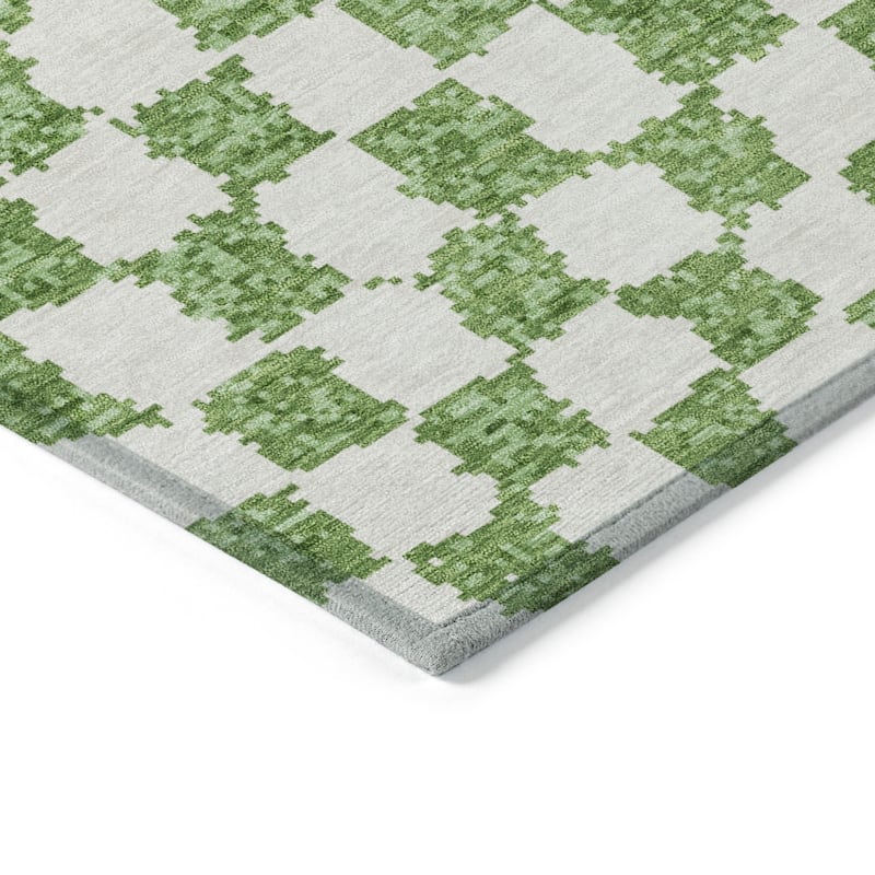 HomeRoots Geometric Transitional Rectangle Outdoor Rug