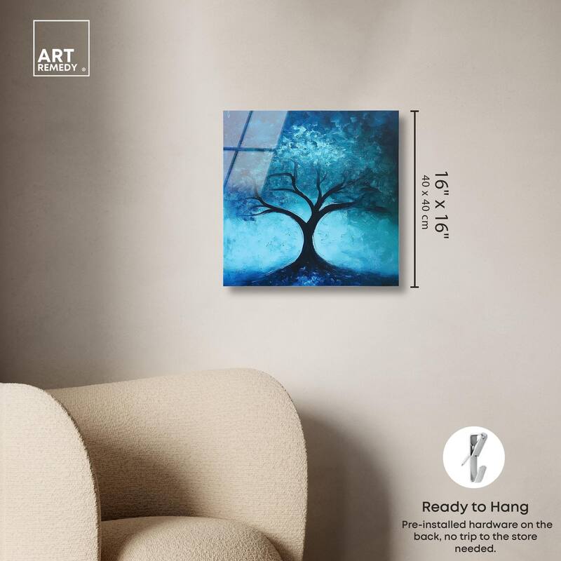 Tree of Opposites III Acrylic by Art Remedy, Ready to Hang