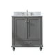 preview thumbnail 33 of 114, Sudio Design Bathroom Vanity Melissa Collection 30" Single Sink - Grain Gray with Marble Top