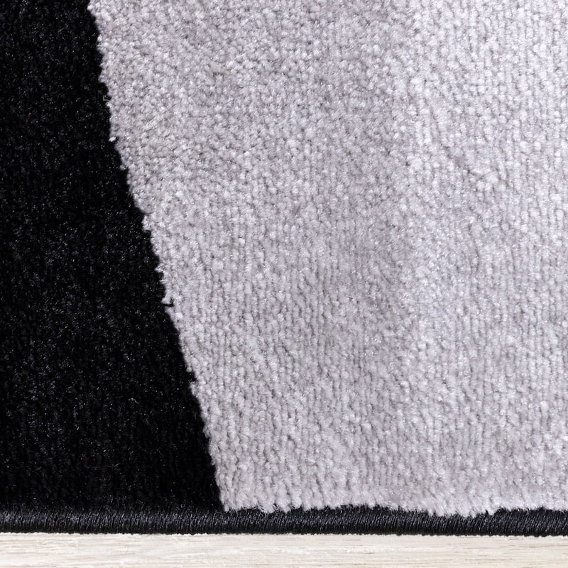 Perry Collection - Black/Grey Drifts Rug
