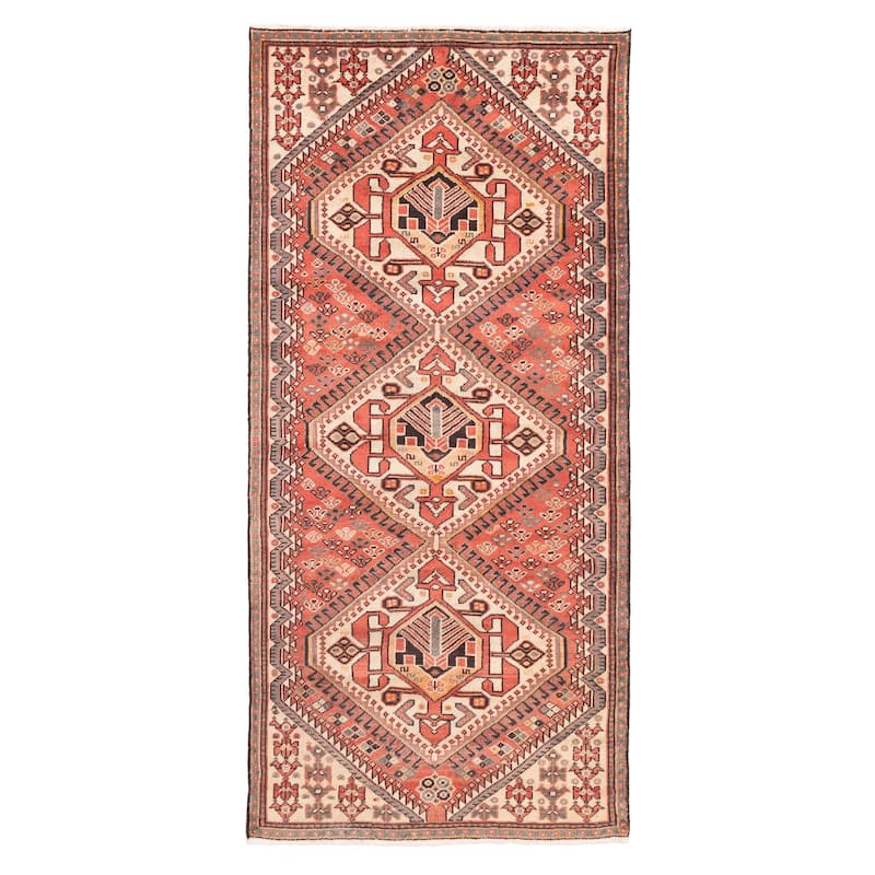 ECARPETGALLERY Hand-knotted Konya Anatolian Light Red Wool Rug - 3'10 x 8'9