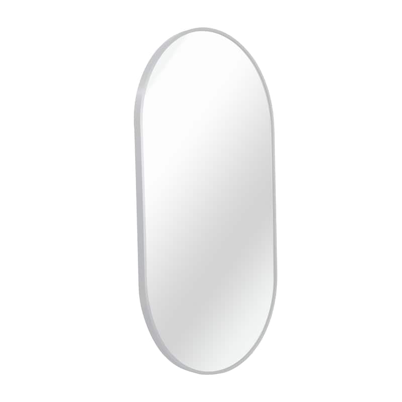 20 x 28 Inch Metal Oval Mirror, Bathrrom Mirror for Wall