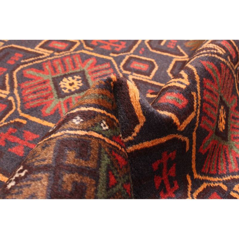 ECARPETGALLERY Hand-knotted Teimani Dark Grey Wool Rug - 2'8 x 4'8