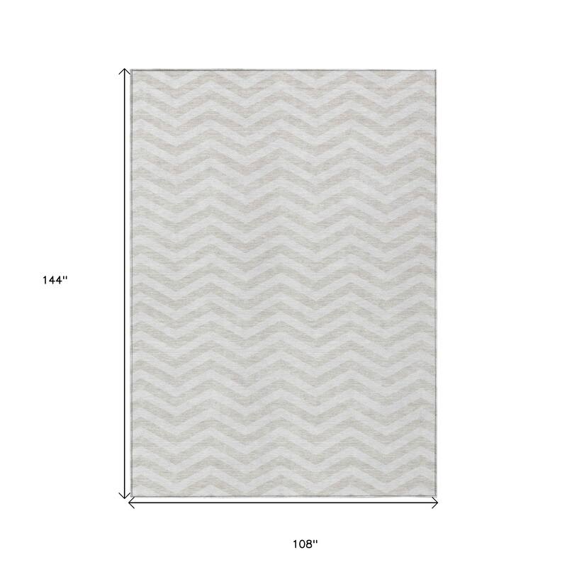 HomeRoots Chevron Transitional Rectangle Outdoor Rug