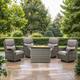 Option Grey Rattan - Grey Cushion