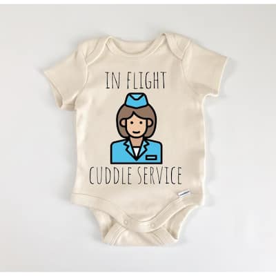 Stewardess Flight Crew - Baby Boy Girl Clothes Infant Bodysuit Funny Cute