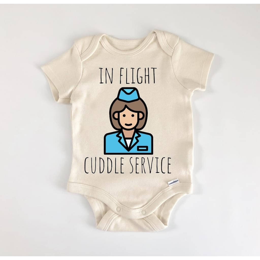 Stewardess Flight Crew - Baby Boy Girl Clothes Infant Bodysuit Funny Cute