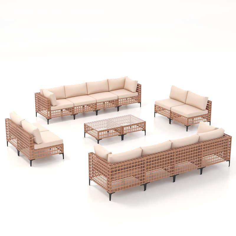 Outdoor Patip Sectional Seating Group with Cushions