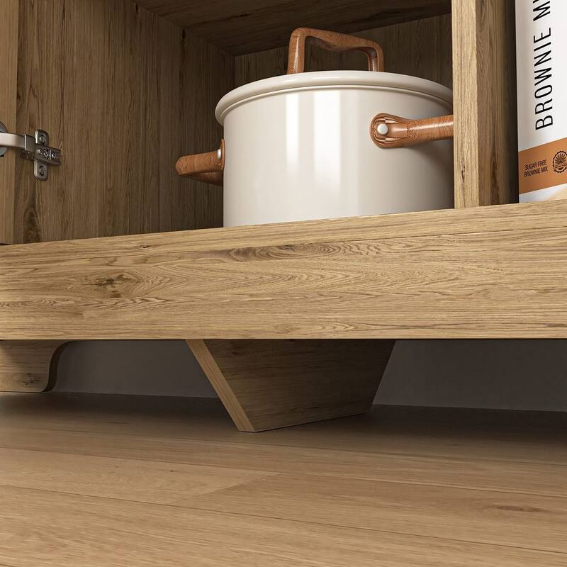 Modern Dresser with 3 Doors and Adjustable Shelf