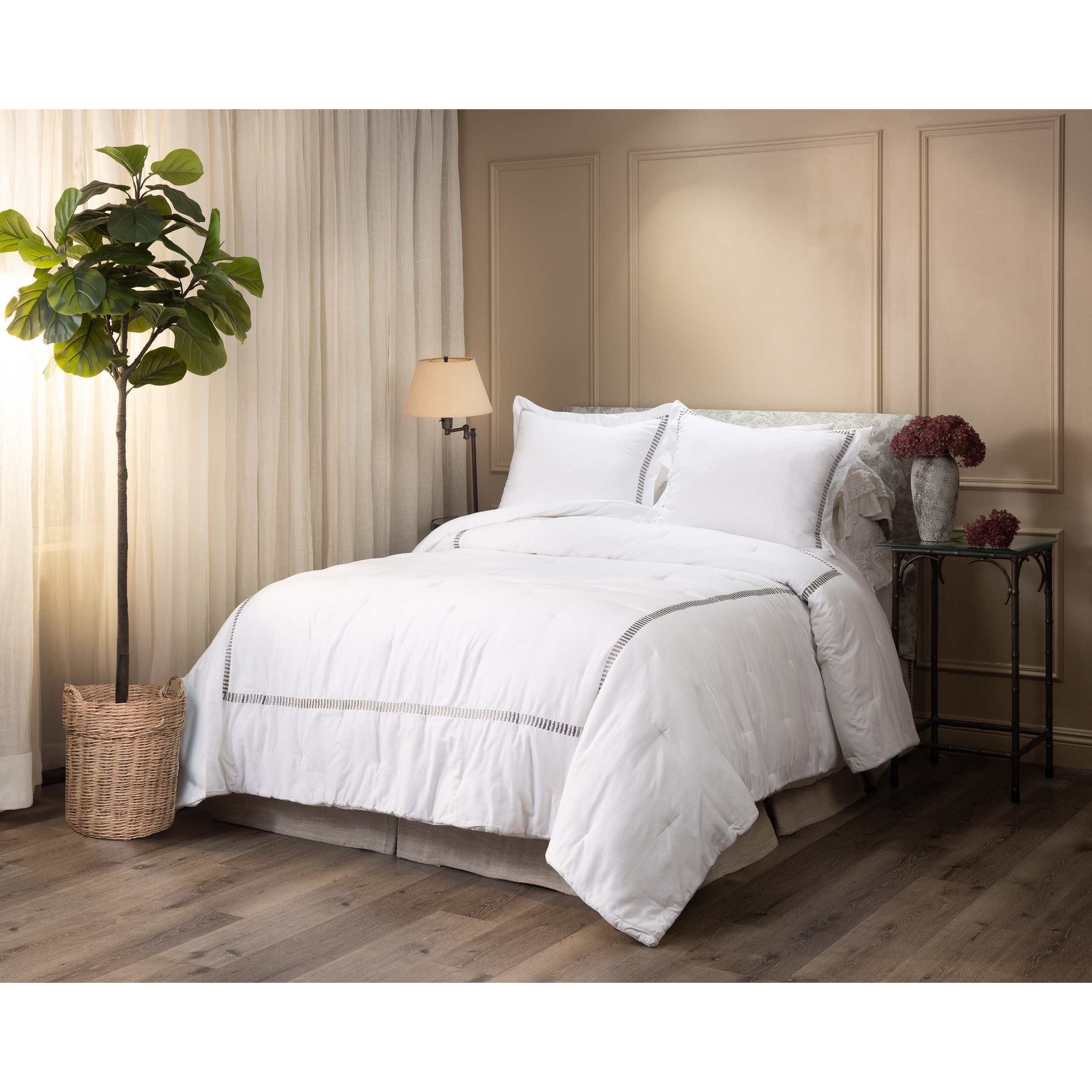 Savana, Cotton Sateen, Grey, Duvet Cover