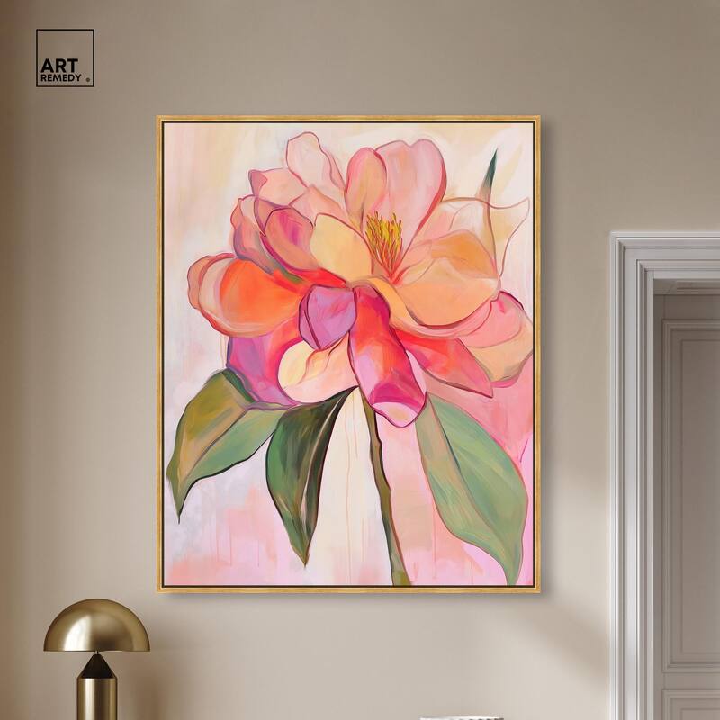Softly Unfurling II Canvas by Art Remedy