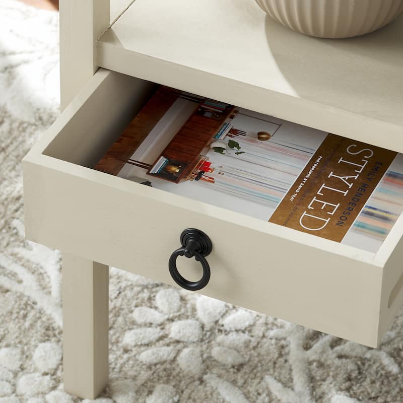 SAFAVIEH Home Darlyn One Drawer Accent Table - 14"W x 13"D x 28"H