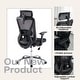 preview thumbnail 6 of 4, Ergonomic Mesh Computer Chair Office Chair With 3D Headrest Lumbar Support 5 Wheels - N/A