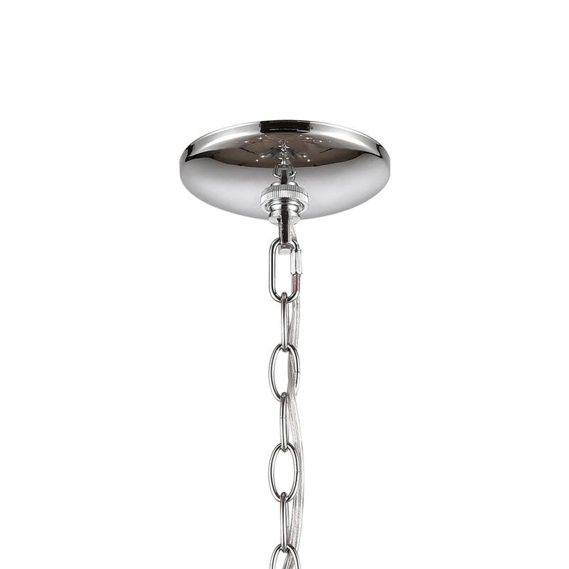 Oakland 19-inch Wide 3-Light Chandelier in Chrome