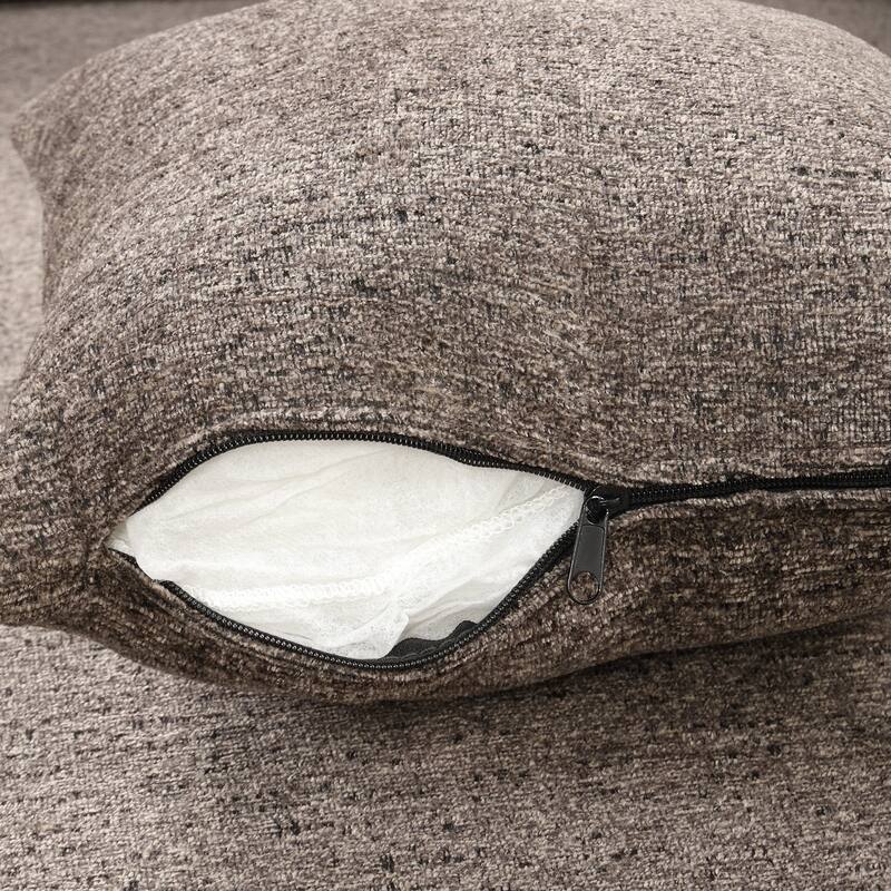 Reversible Sleeper Sectional Sofa Bed with Side Shelf and 2 Stools,Pull-Out L-Shaped Sofa Bed