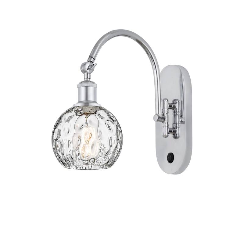 Innovations Lighting 518-1W-12-6 Athens Sconce Athens 12" Tall Wall - Polished Chrome / Clear Water Glass
