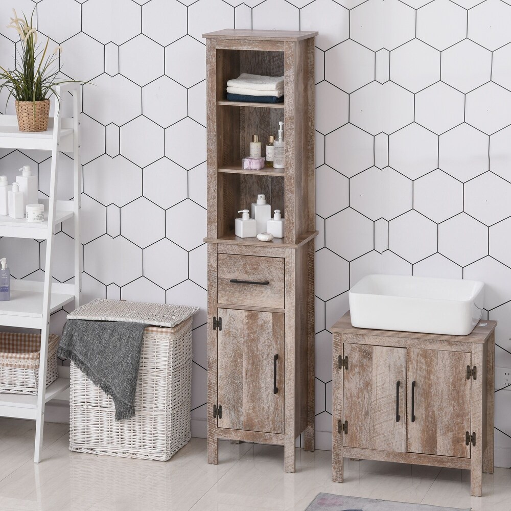 4 Tier Bathroom Storage Cabinet With Toilet Paper Storage Rerii Toilet Cabinet White Thin Bathroom Organizer Side Floor Stand With Door Home Kitchen Bath Rapidinfrastruktur Com