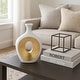 preview thumbnail 13 of 12, Modern Ceramic Textured Oval Cut-Out Vase - Home Decor - 13"