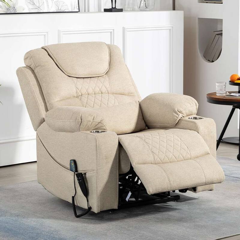Upgraded Flagship Dual Motor Independent Control Oversized 180° Lay Flat Power Lift Recliner Chair