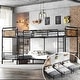 preview thumbnail 30 of 36, Heavy Duty Metal Bunk Bed,Industrial Detachable Bunkbeds with Safety Guard Rails ，Multiple Size 3 Twin Beds