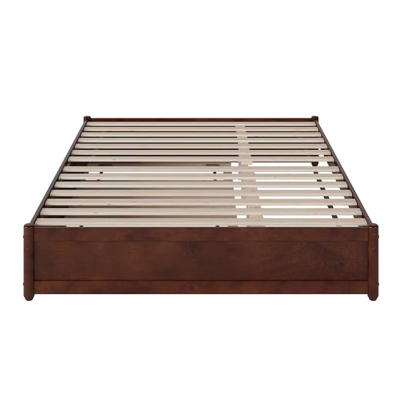 Barcelona Panel Platform Bed with Twin XL Trundle