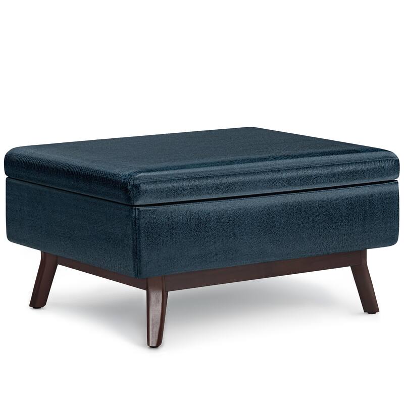Wyndenhall Ethan Mid-century Modern Rectangular Table Ottoman