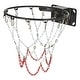 preview thumbnail 2 of 4, 13 Loops Standard Heavy Galvanized Steel Basketball Hoop Net, White Red