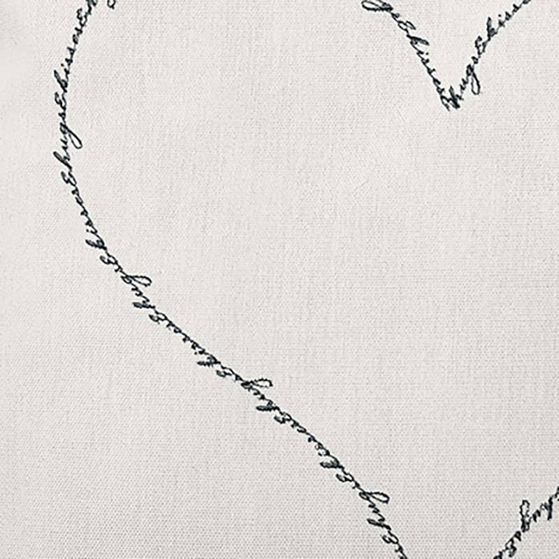 Hugs and Kisses Heart Valentine's Day Decorative Indoor/Outdoor Pillow