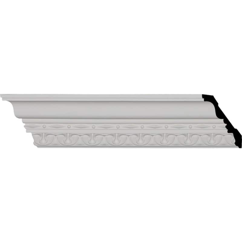 Leslie Crown Moulding - 4"H x 3 1/4"P x 5 1/8"F x 94 1/2"L - 4"H x 3 1/4"P x 5 1/8"F x 94 1/2"L