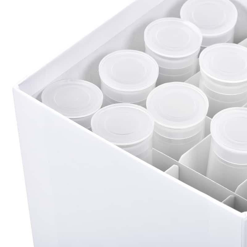 Freezer Tube Box 16 Places Rack for 50ml Microcentrifuge Tubes 2Pcs