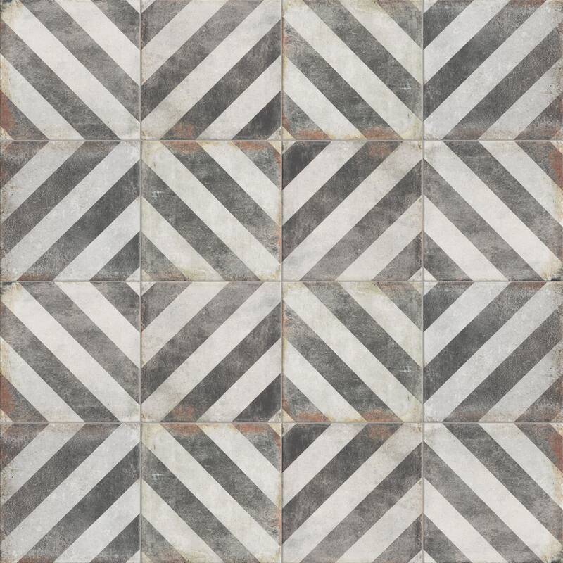 Merola Tile D'Anticatto Decor Obliqua 8-3/4" x 8-3/4" Porcelain Floor and Wall Tile - Case (20 Tiles)