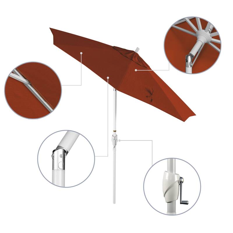 Pompano 7.5-foot Crank Lift Round Patio Umbrella by Havenside Home