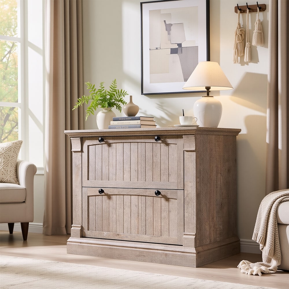 Rustic Wood File Cabinet , Filing Cabinet for Home Office, Living Room