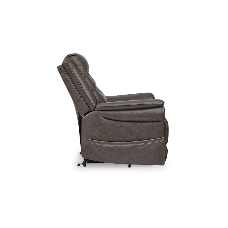 Signature Design by Ashley Oatman Dark Gray Power Lift Recliner