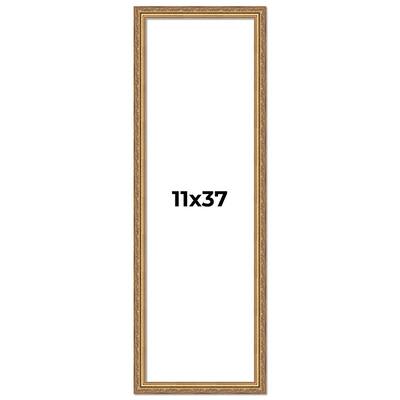 11x37 Frame Red Solid Wood Picture Frame Width 1.75 Inches | Interior Frame Depth 1 13/16 Inches