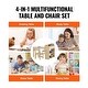 preview thumbnail 8 of 7, 2-in-1 Wooden Toddler Craft and Play Activity Table Set Including 2 Chairs with Cabinet - 31.3x21.85x21.26 inch