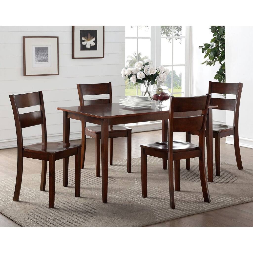 Porch & Den Lowrey Dark Brown Wood Kitchen/ Dinette Table