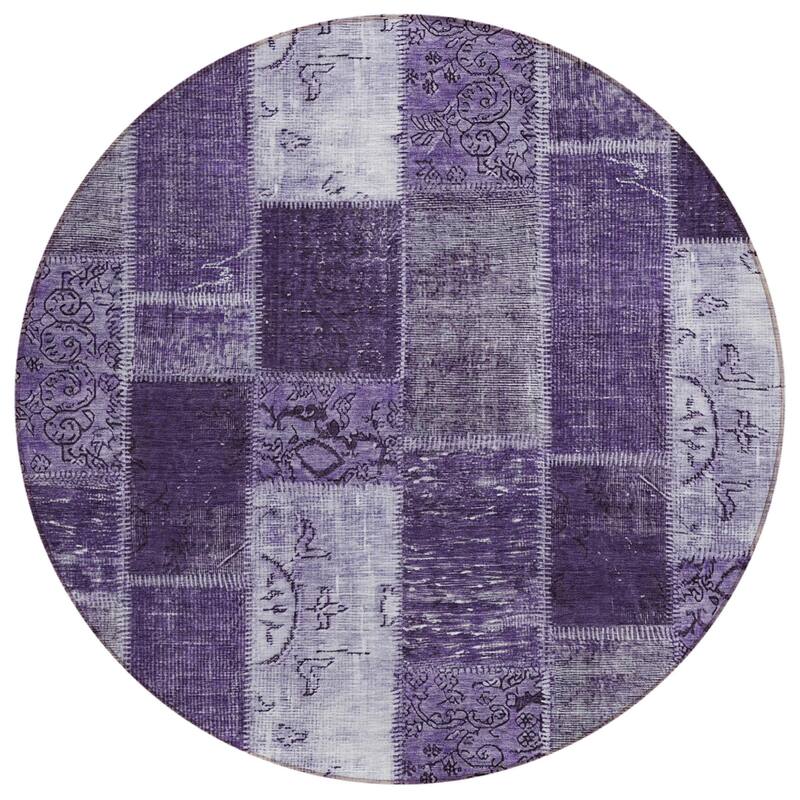 HomeRoots Patchwork Traditional Rectangle Outdoor Rug