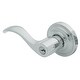 preview thumbnail 3 of 2, Baldwin Wave Style Single Cylinder Keyed Entry Door Knob Set with Wave Polished Chrome