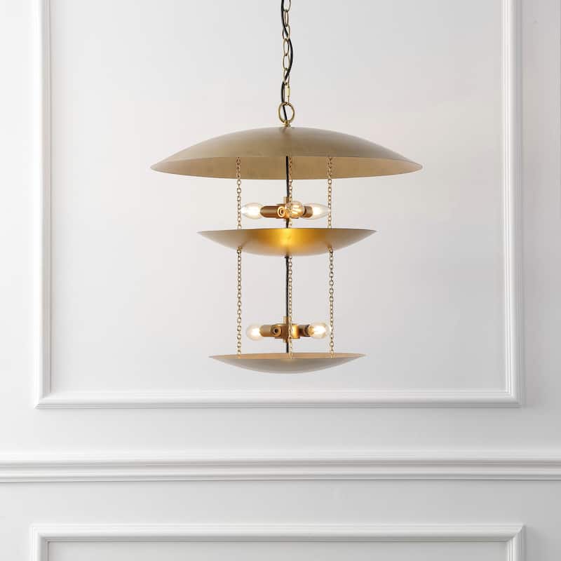 SAFAVIEH Jules 5 Light 24-inch Metal Pendant - 24"W x 24"D x 84"H