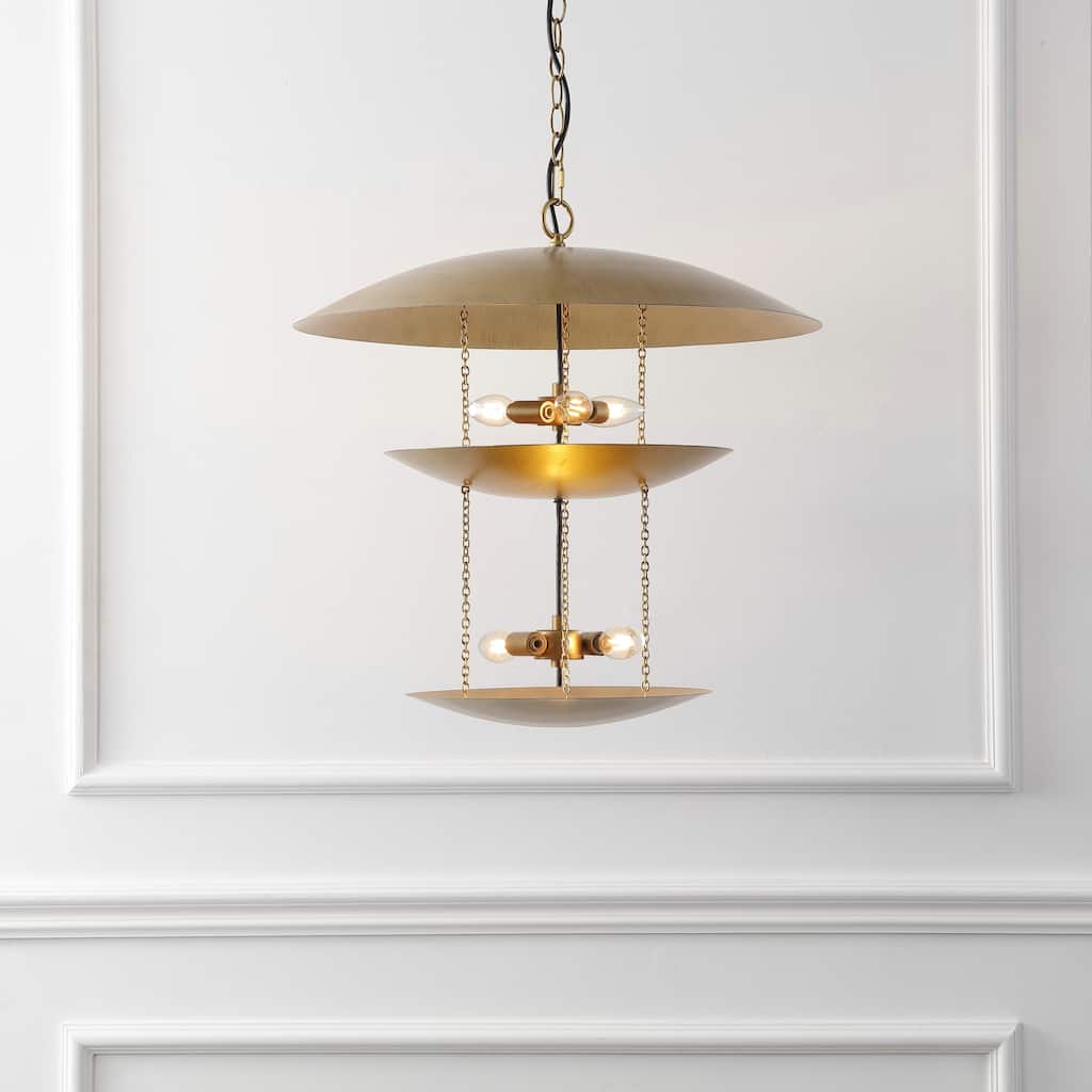 SAFAVIEH Jules 5 Light 24-inch Metal Pendant - 24"W x 24"D x 84"H