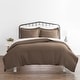 preview thumbnail 4 of 41, Becky Cameron Hotel Quality 3-Piece Oversized Duvet Cover Set Taupe - Full - Queen