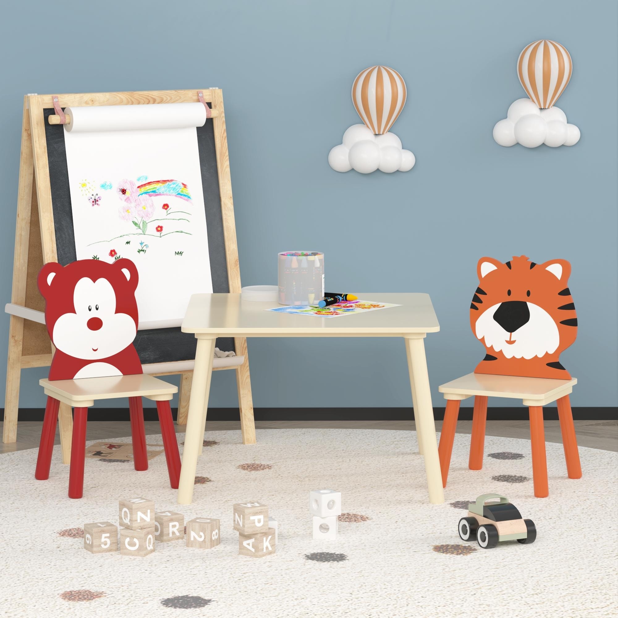 Lidl childrens table and discount chairs
