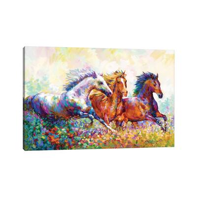 iCanvas "Running Free II" by Leon Devenice Canvas Print