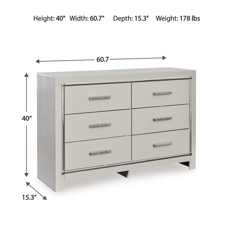 Signature Design by Ashley Zyniden Silver Dresser